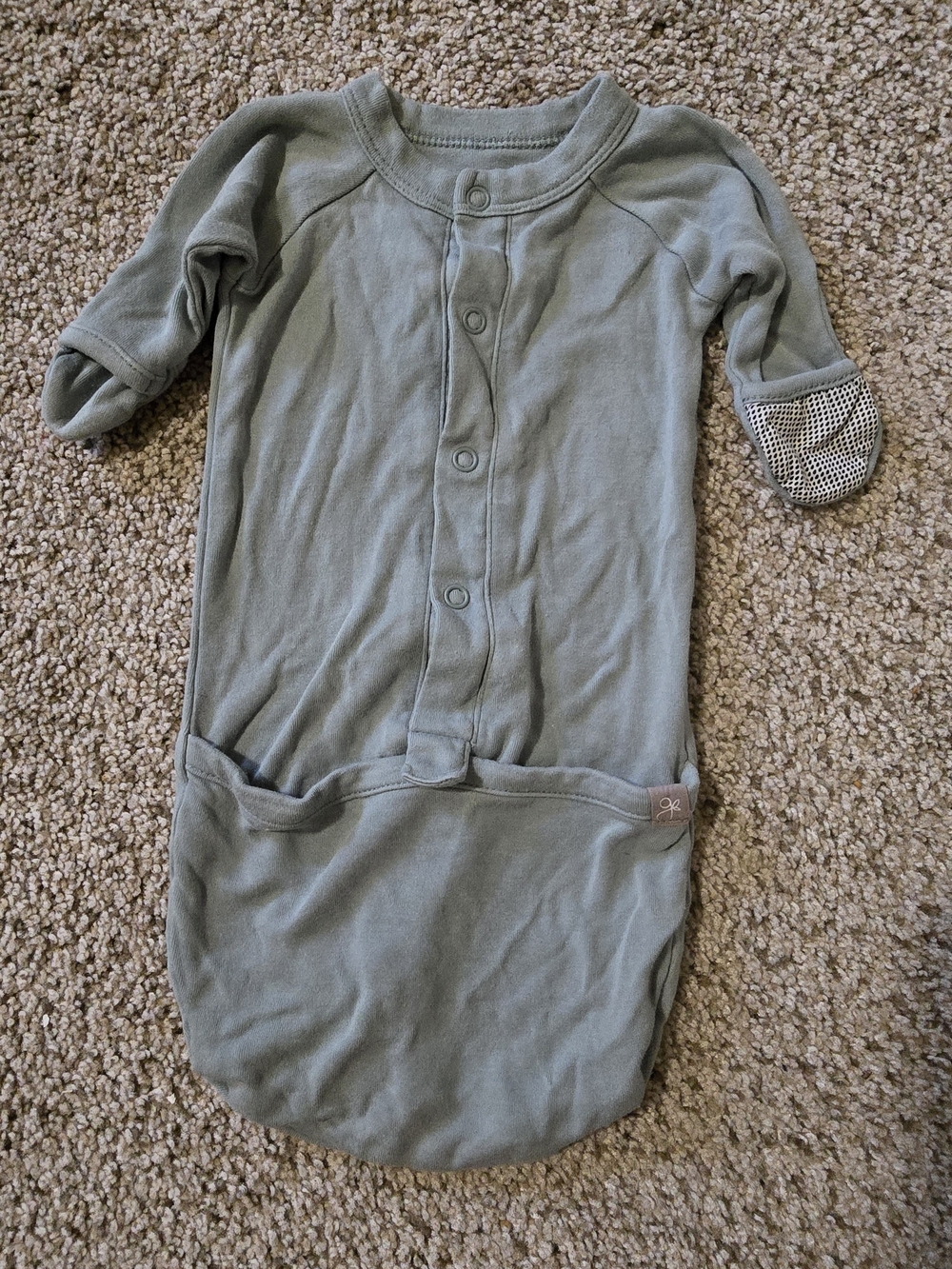 Goumi Soft Sage Baby Sleep Pajamas - Long Sleeve